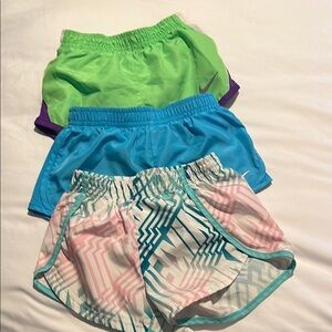 Nike Athletic Shorts Set - Green, Blue, and Patterned